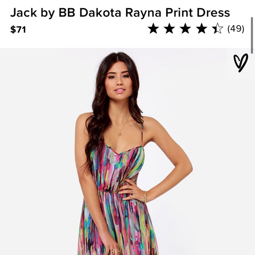 Jack by BB Dakota - Watercolor Pattern Maxi Dress